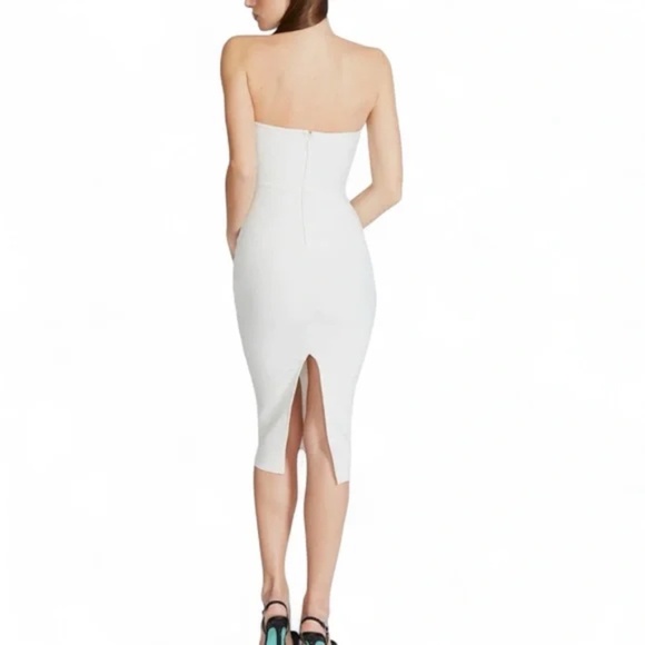 Betsy Johnson White dress with black flower, Size M, NWT - Picture 3 of 10